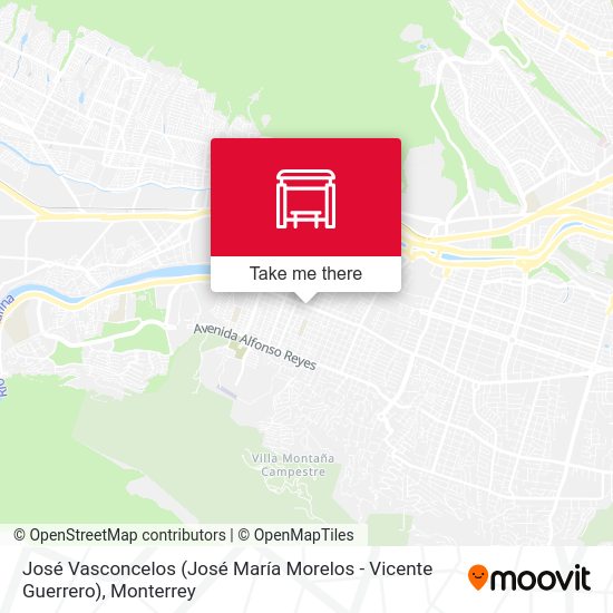 José Vasconcelos (José María Morelos - Vicente Guerrero) map