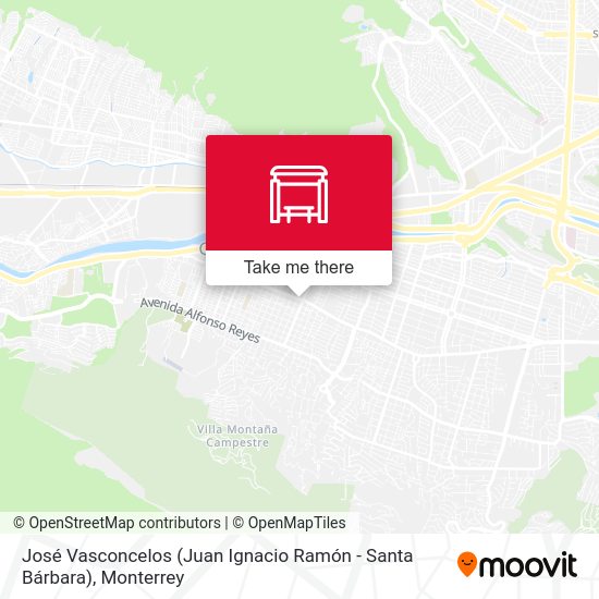 José Vasconcelos (Juan Ignacio Ramón - Santa Bárbara) map