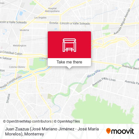 Juan Zuazua (José Mariano Jiménez - José María Morelos) map
