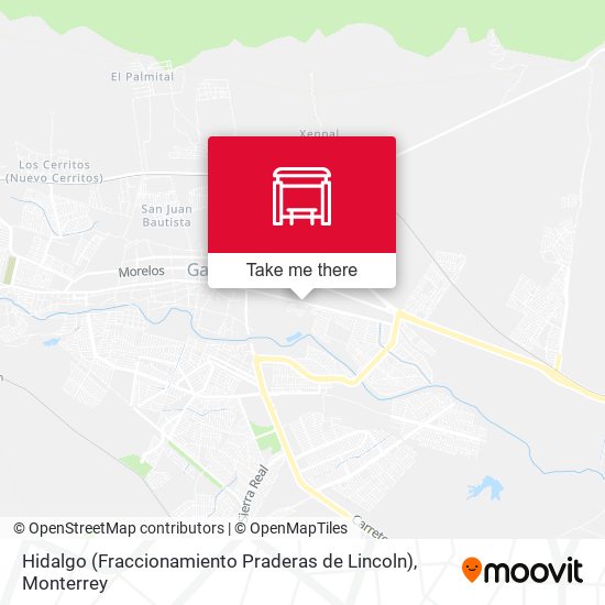 Hidalgo (Fraccionamiento Praderas de Lincoln) map