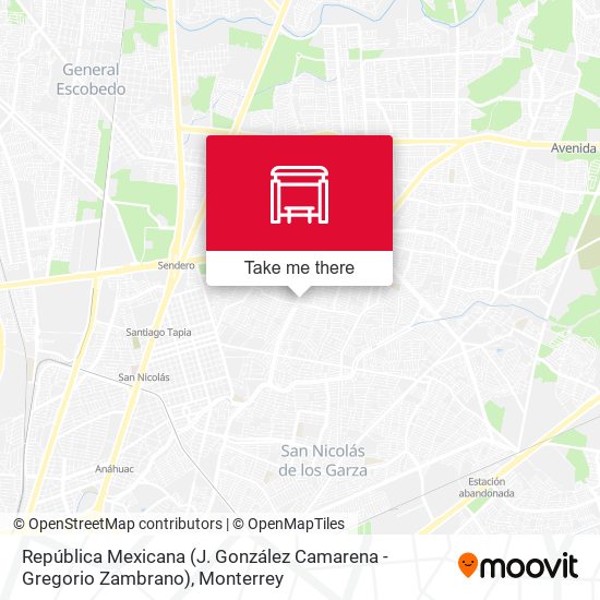 República Mexicana (J. González Camarena - Gregorio Zambrano) map