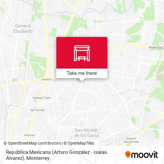 República Mexicana (Arturo González - Isaías Álvarez) map