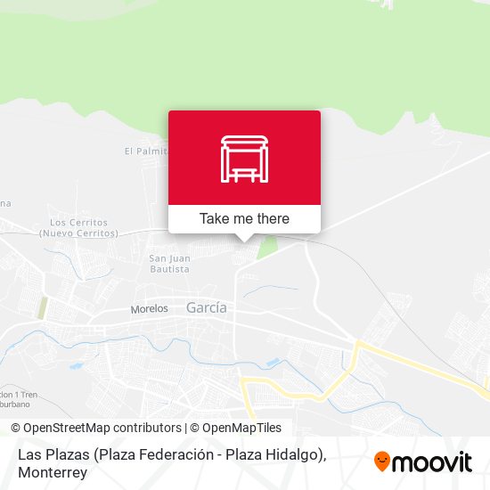 Las Plazas (Plaza Federación - Plaza Hidalgo) map