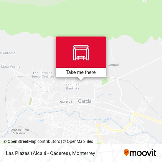 Las Plazas (Alcalá - Cáceres) map