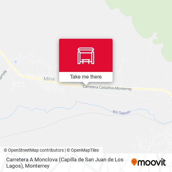Carretera A Monclova (Capilla de San Juan de Los Lagos) map