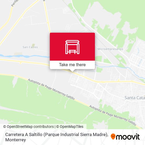 Carretera A Saltillo (Parque Industrial Sierra Madre) map