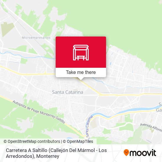 Carretera A Saltillo (Callejón Del Mármol - Los Arredondos) map