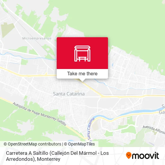Carretera A Saltillo (Callejón Del Mármol - Los Arredondos) map