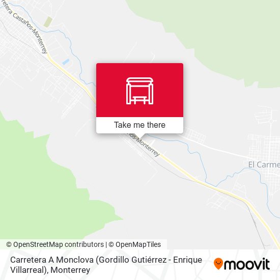 Carretera A Monclova (Gordillo Gutiérrez - Enrique Villarreal) map