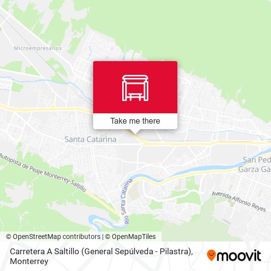 Carretera A Saltillo (General Sepúlveda - Pilastra) map