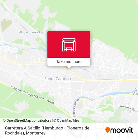 Carretera A Saltillo (Hamburgo - Pioneros de Rochdale) map