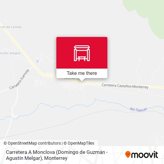 Carretera A Monclova (Domingo de Guzmán - Agustín Melgar) map