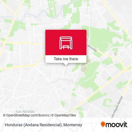 Honduras (Andana Residencial) map