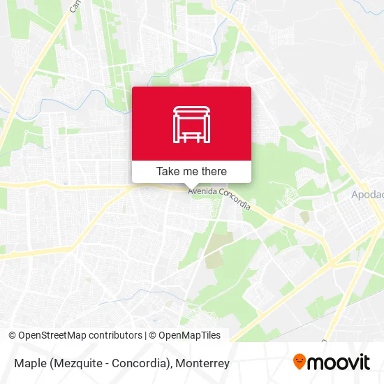 Mapa de Maple (Mezquite - Concordia)