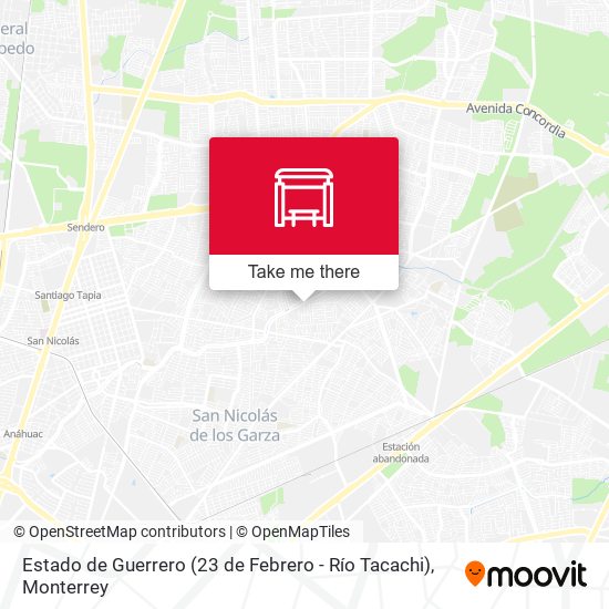 Estado de Guerrero (23 de Febrero - Río Tacachi) map
