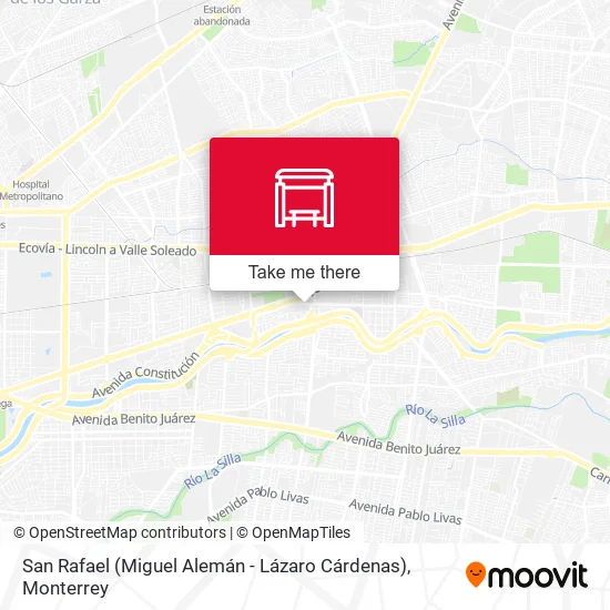 Mapa de San Rafael (Miguel Alemán - Lázaro Cárdenas)