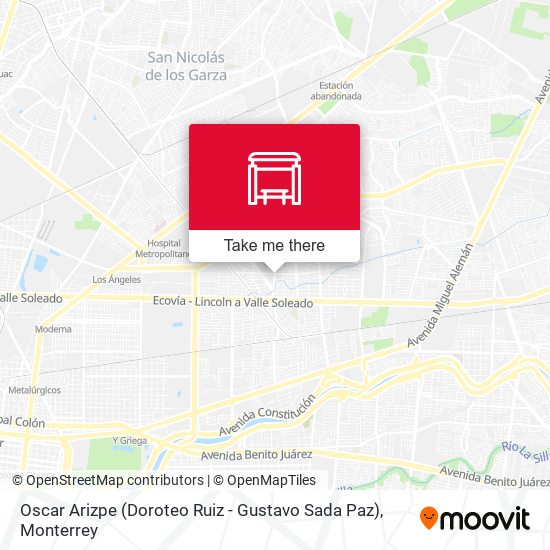 Oscar Arizpe (Doroteo Ruiz - Gustavo Sada Paz) map