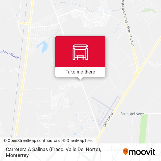 Mapa de Carretera A Salinas (Fracc. Valle Del Norte)