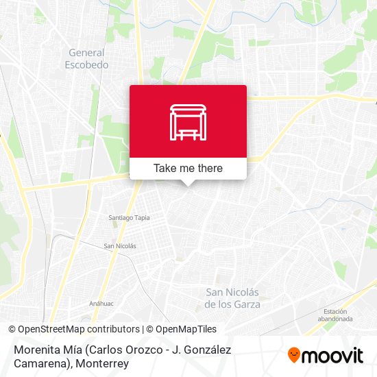 Morenita Mía (Carlos Orozco - J. González Camarena) map
