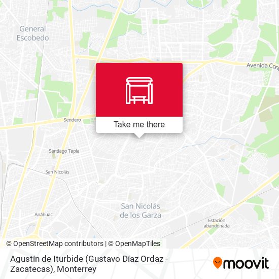 Agustín de Iturbide (Gustavo Díaz Ordaz - Zacatecas) map