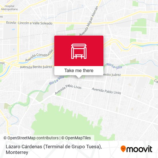 Mapa de Lázaro Cárdenas (Terminal de Grupo Tuesa)