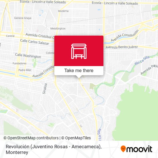Mapa de Revolución (Juventino Rosas - Amecameca)