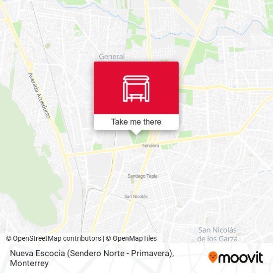 Nueva Escocia (Sendero Norte - Primavera) map