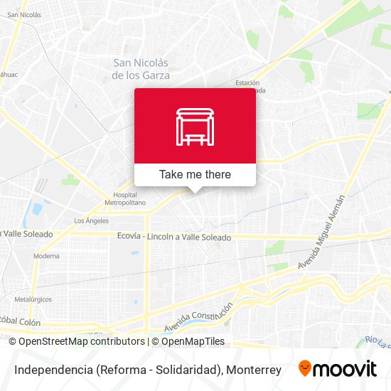 Independencia (Reforma - Solidaridad) map