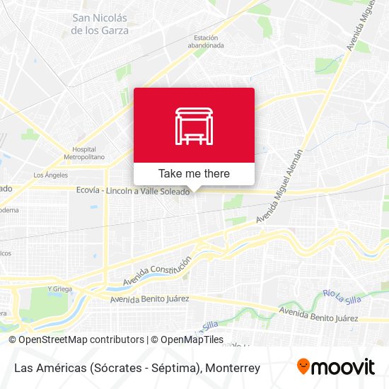 Las Américas (Sócrates - Séptima) map