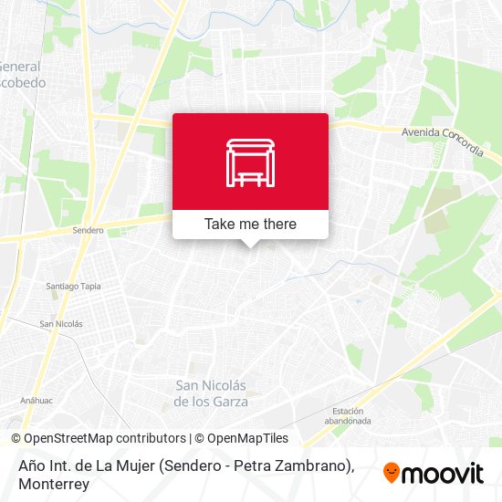 Año Int. de La Mujer (Sendero - Petra Zambrano) map