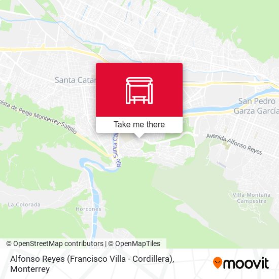 Alfonso Reyes (Francisco Villa - Cordillera) map