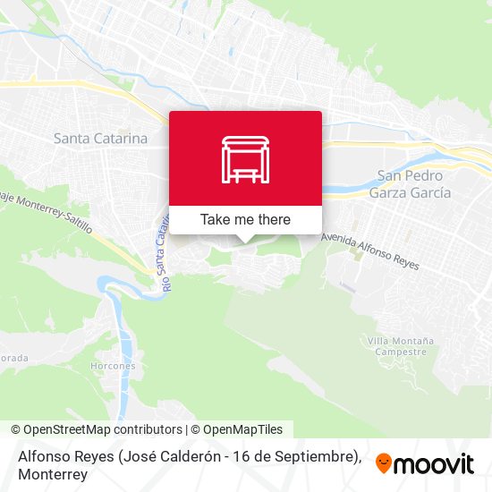 Mapa de Alfonso Reyes (José Calderón - 16 de Septiembre)