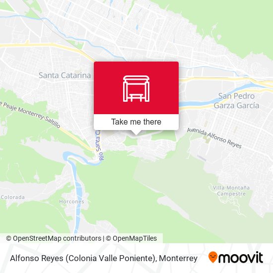 Alfonso Reyes (Colonia Valle Poniente) map