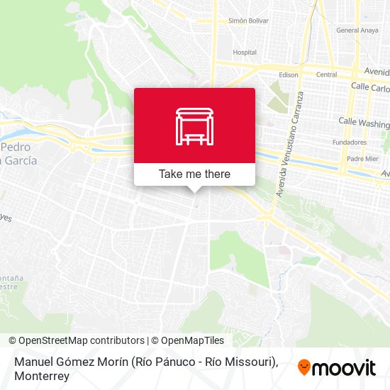 Manuel Gómez Morín (Río Pánuco - Río Missouri) map