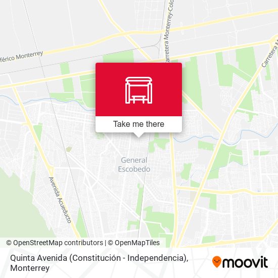 Mapa de Quinta Avenida (Constitución - Independencia)