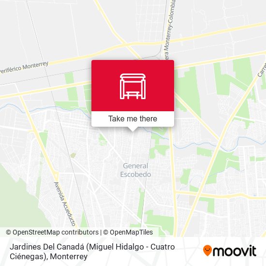 Jardines Del Canadá (Miguel Hidalgo - Cuatro Ciénegas) map