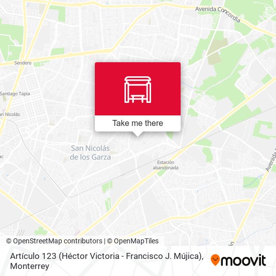 Mapa de Artículo 123 (Héctor Victoria - Francisco J. Mújica)