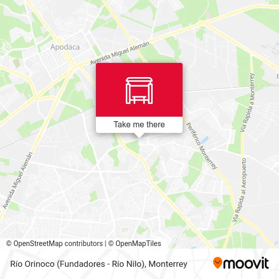 Río Orinoco (Fundadores - Río Nilo) map