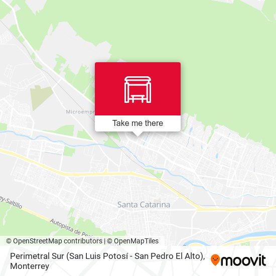 Perimetral Sur (San Luis Potosí - San Pedro El Alto) map