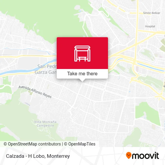 Calzada - H Lobo map