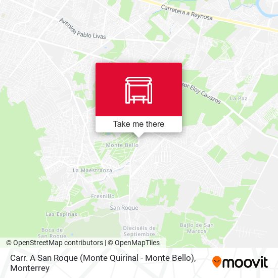 Carr. A San Roque (Monte Quirinal - Monte Bello) map