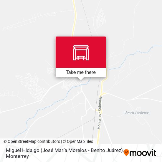 Miguel Hidalgo (José María Morelos - Benito Juárez) map