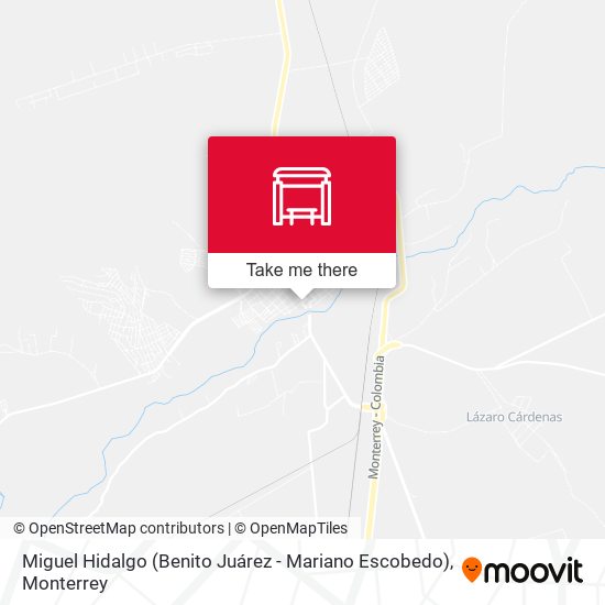 Miguel Hidalgo (Benito Juárez - Mariano Escobedo) map