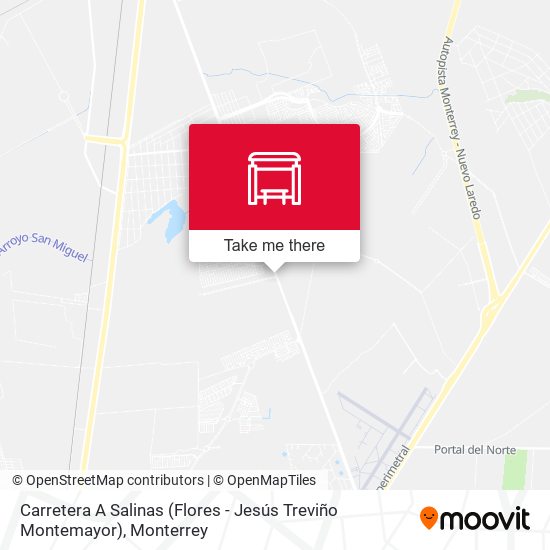 Carretera A Salinas (Flores - Jesús Treviño Montemayor) map