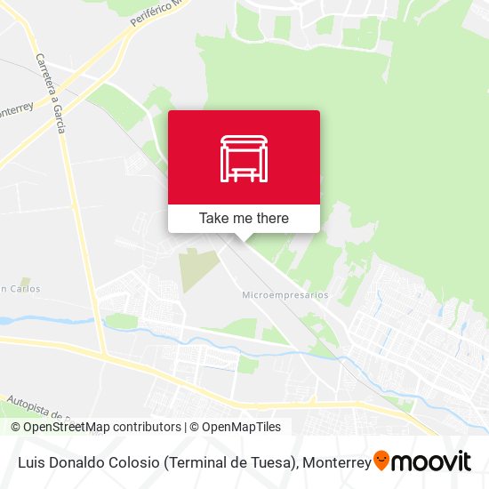 Luis Donaldo Colosio (Terminal de Tuesa) map