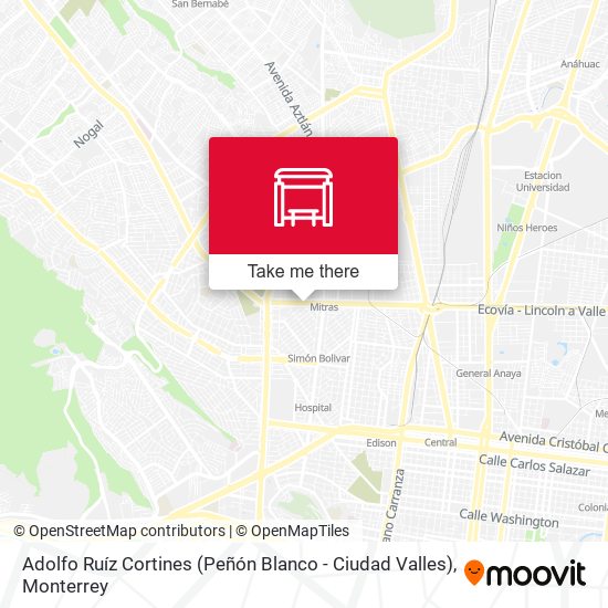 Adolfo Ruíz Cortines (Peñón Blanco - Ciudad Valles) map
