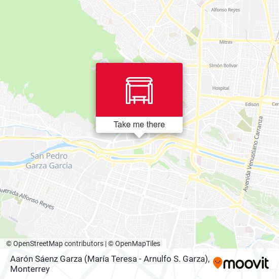 Aarón Sáenz Garza (María Teresa - Arnulfo S. Garza) map
