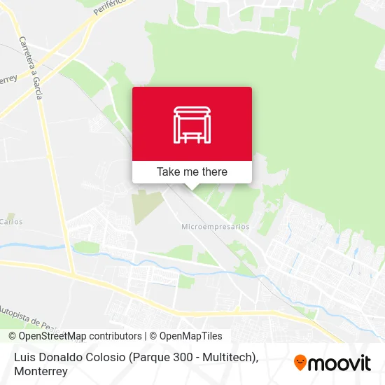 Luis Donaldo Colosio (Parque 300 - Multitech) map