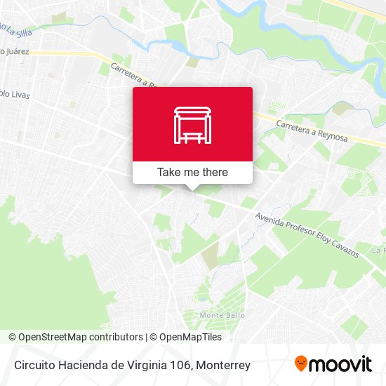 Circuito Hacienda de Virginia 106 map