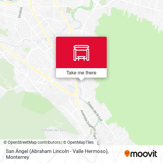 Mapa de San Ángel (Abraham Lincoln - Valle Hermoso)
